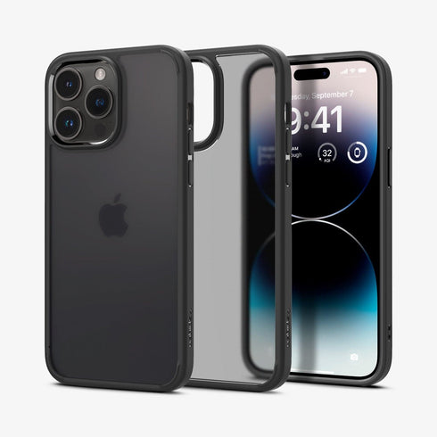 ACS04823 - iPhone 14 Pro Max Case Ultra Hybrid in frost clear showing the back